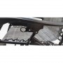 Шезлонг лежак Bonro SP-167A сірий з дашком