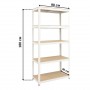 Стелаж металевий 180x90x40 Siker P9040 білий