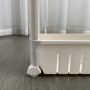 Полиця етажерка для ванної на колесах бежева Bonro B03