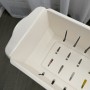 Полиця етажерка для ванної на колесах бежева Bonro B03