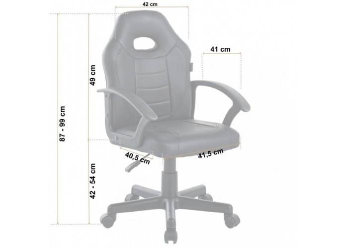 Крісло офісне геймерське Bonro B-043 чорне