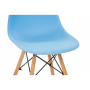 Крісло для кухні на ніжках Bonro В-173 FULL KD голубе