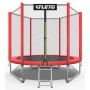 Батут дитячий з сіткою 183 см Atleto червоний