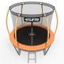 Батут Atleto Батут 312 см з внутрішньою сіткою та драбинкою, оранжевий