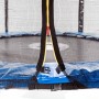 Батут дитячий з сіткою та драбинкою 435 см Atleto чорний + подарунок м'яч