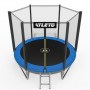 Батут дитячий з сіткою та драбинкою 183 см Atleto + подарунок м'ячик