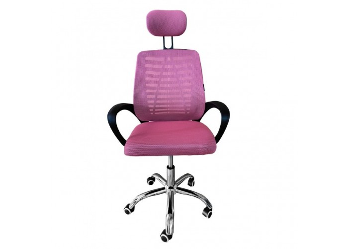 Крісло офісне Bonro B-6200 рожеве