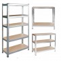 Стелаж металевий 2 секції 10 полиць Siker 180x90x40
