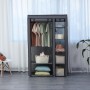 Шафа з тканини для взуття Bonro B3 сірого кольору