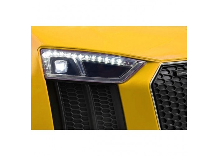 Дитячий електромобіль AUDI HL-1818 жовтий (колеса EVA) (ліцензійний)