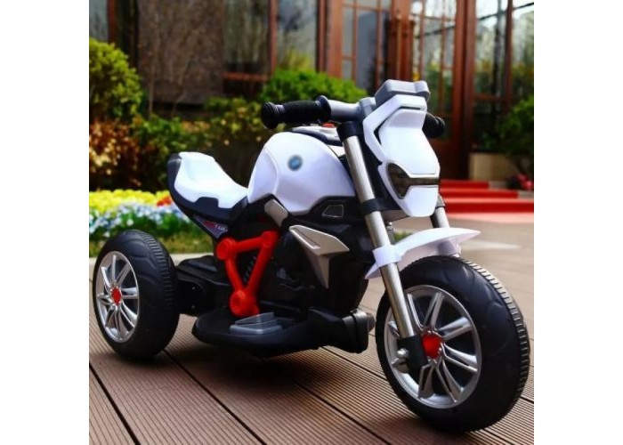 Дитячий електромотоцикл SPOKO M-3196 білий