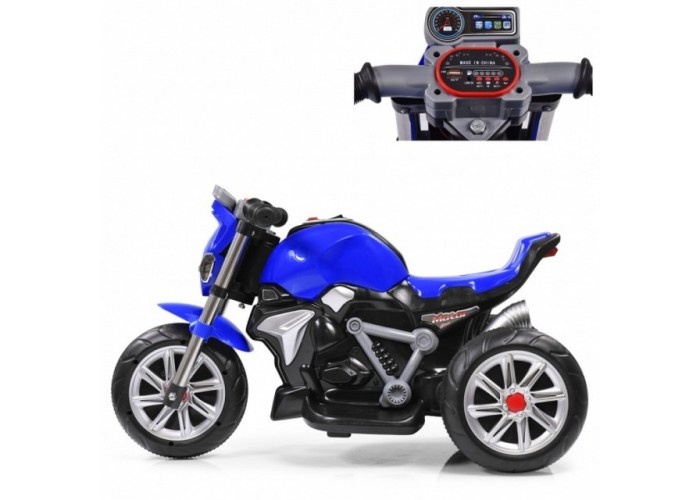 Дитячий електромотоцикл SPOKO M-3196 синій