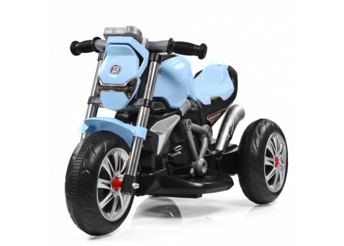 Дитячий електромотоцикл SPOKO M-3196 блакитний