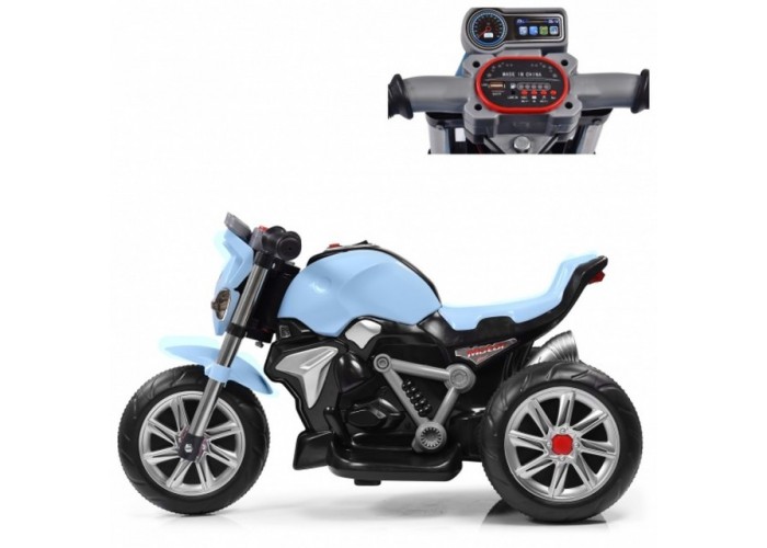 Дитячий електромотоцикл SPOKO M-3196 блакитний