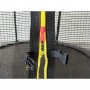 Батут з сіткою та драбинкою 252 см Atleto Black + подарунок м'ячик