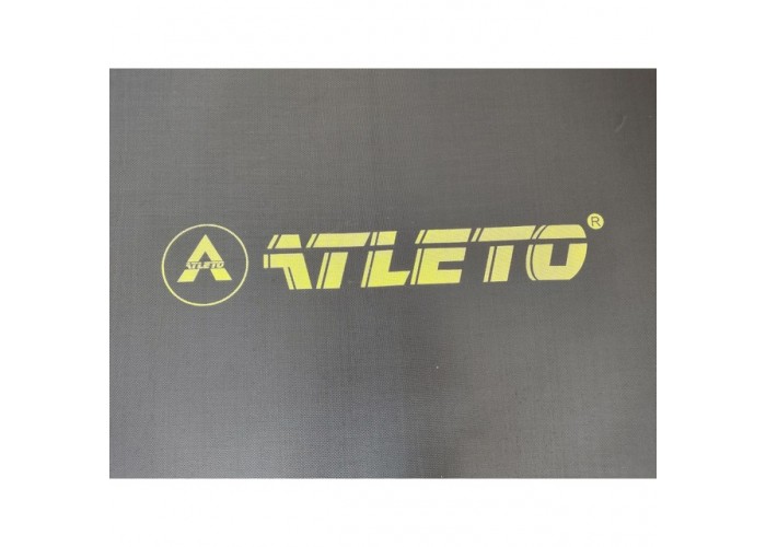 Батут з сіткою та драбинкою 252 см Atleto Black + подарунок м'ячик