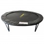 Батут з сіткою та драбинкою 252 см Atleto Black + подарунок м'ячик