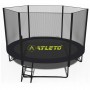 Батут з сіткою та драбинкою 312 см Atleto Black + подарунок м'ячик