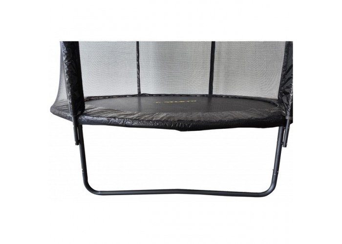 Батут з сіткою та драбинкою 312 см Atleto Black + подарунок м'ячик