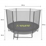 Батут з сіткою та драбинкою 312 см Atleto Black + подарунок м'ячик