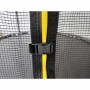 Батут з сіткою та драбинкою 312 см Atleto Black + подарунок м'ячик
