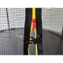 Батут з сіткою та драбинкою 312 см Atleto Black + подарунок м'ячик