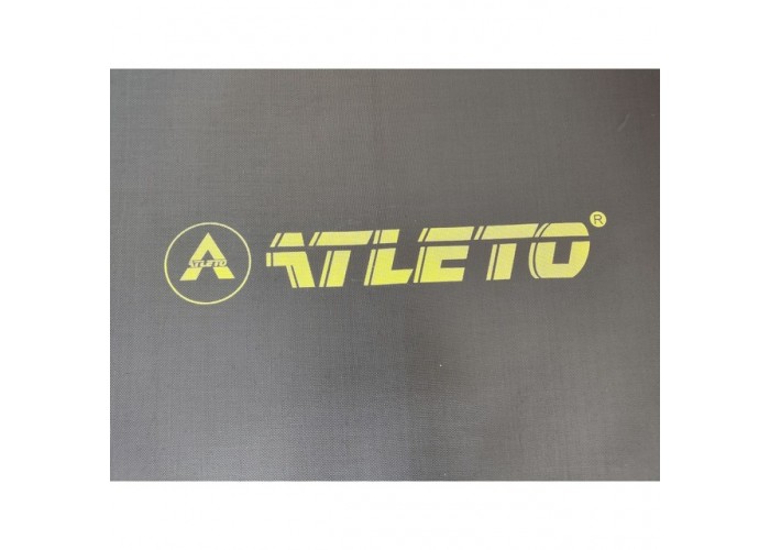 Батут з сіткою та драбинкою 312 см Atleto Black + подарунок м'ячик