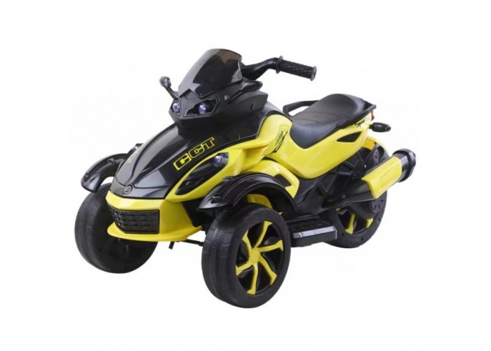 Дитячий електромотоцикл трицикл Spoko SP-610 жовтий