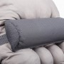 Шезлонг крісло садовий, туристичний Bonro B-02 сірий + подушка