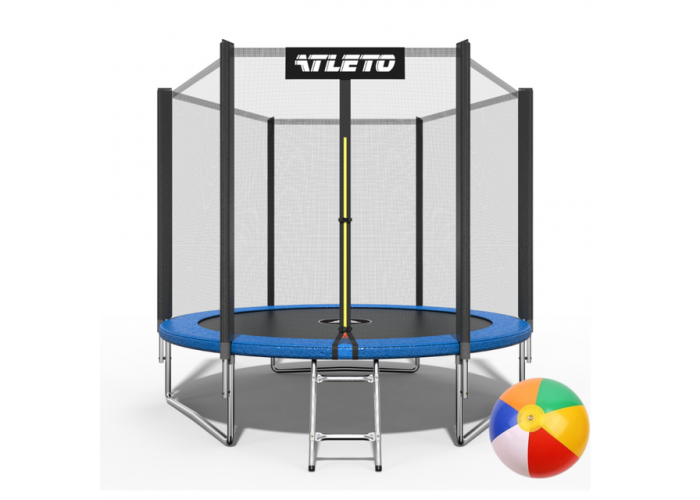 Батут Atleto 252 см з сіткою