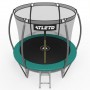 Батут Atleto 312 см з захисною внутрішньою сіткою зелений (2 місця)