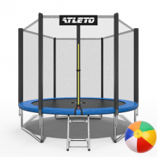 Батут Atleto 312 см з захисною сіткою (2 місця)