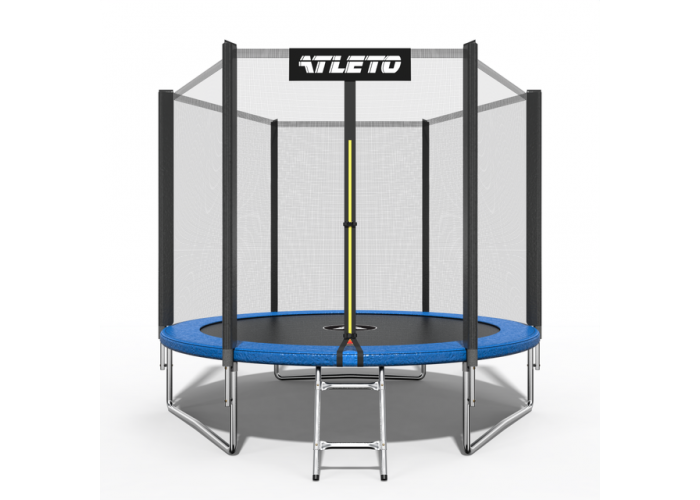 Батут Atleto 312 см з захисною сіткою (2 місця)