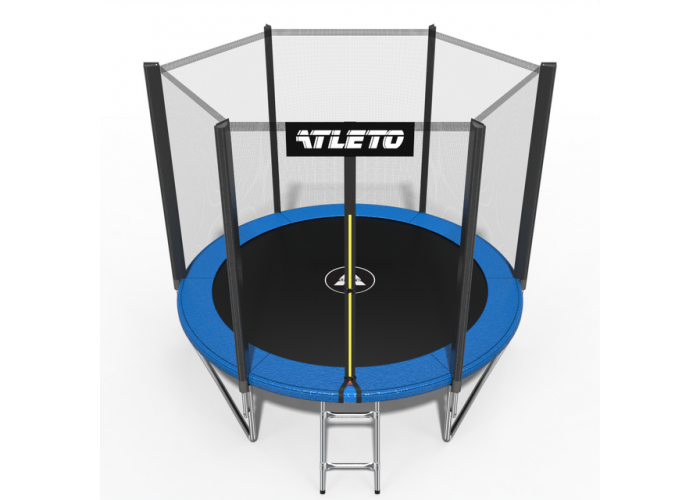 Батут Atleto 312 см з захисною сіткою (2 місця)