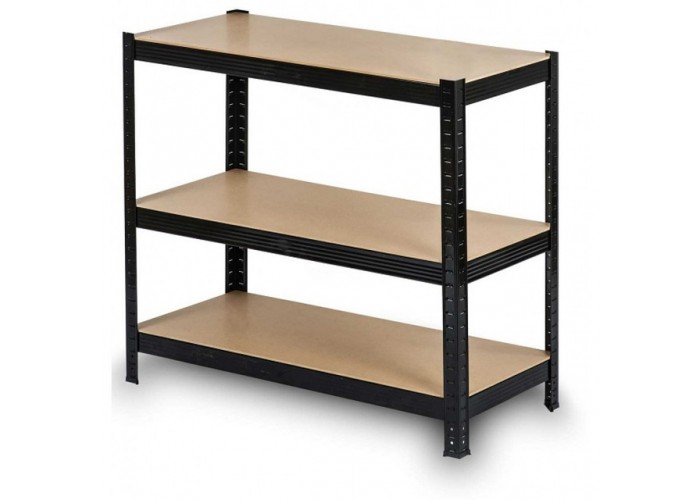 Стелаж металевий 150х70х30см Siker GoodTool P7030 чорний 5 полиць