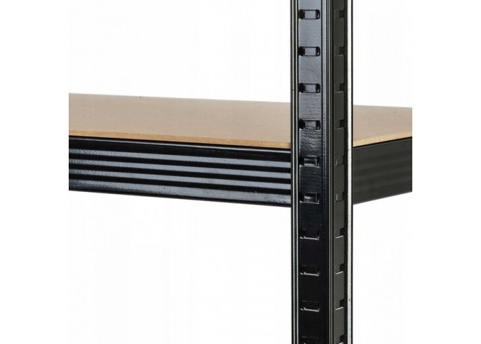 Стелаж металевий 150х70х30см Siker GoodTool P7030 чорний 5 полиць