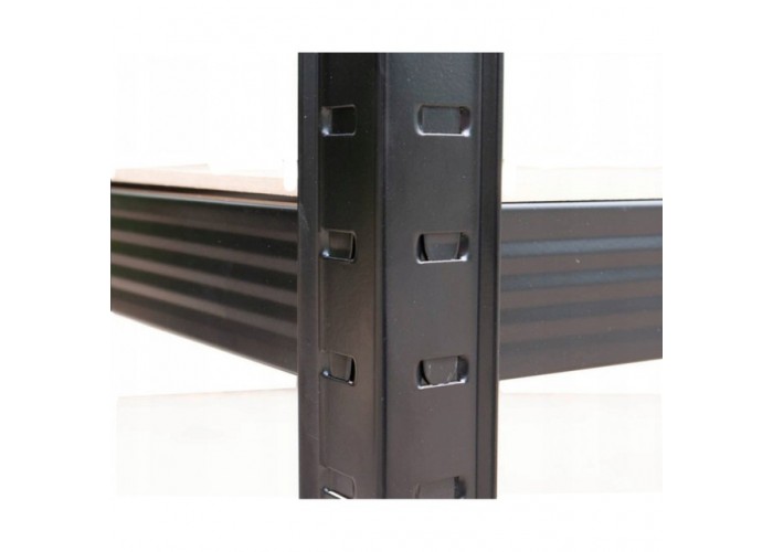 Стелаж металевий 150х70х30см Siker GoodTool P7030 чорний 5 полиць