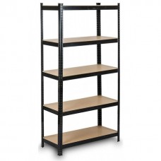 Стелаж металевий 150х70х30см Siker GoodTool P7030 чорний 5 полиць