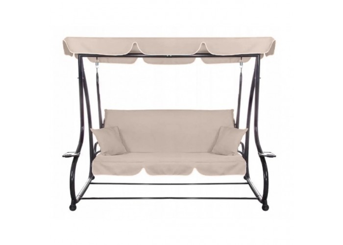 Качеля садова Bonro Garden BW-002 бежева 3 місна