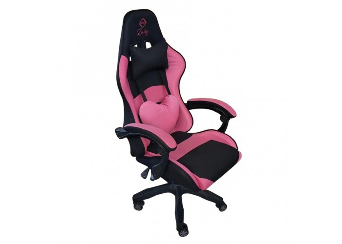 Крісло геймерське Bonro Lady 806 чорно-рожеве
