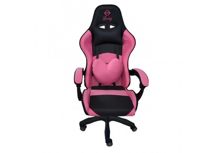 Крісло геймерське Bonro Lady 806 чорно-рожеве