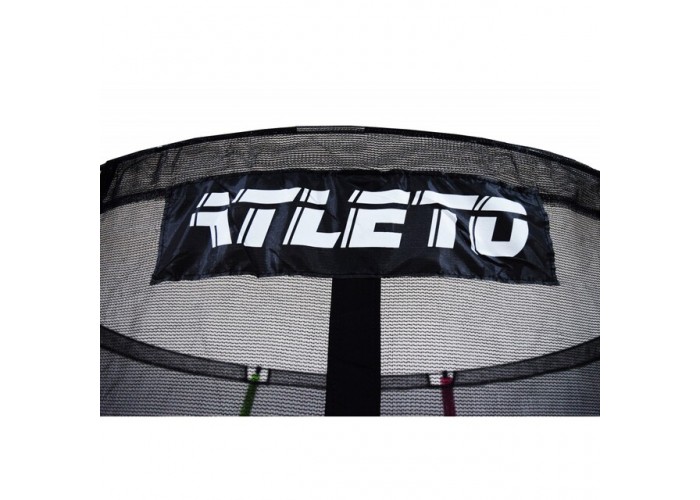 Батут Atleto 374 см з внутрішньою сіткою, multikolor