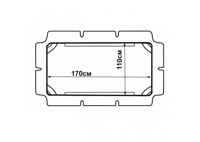 Дашок для садової гойдалки Bonro 170x110см зелений