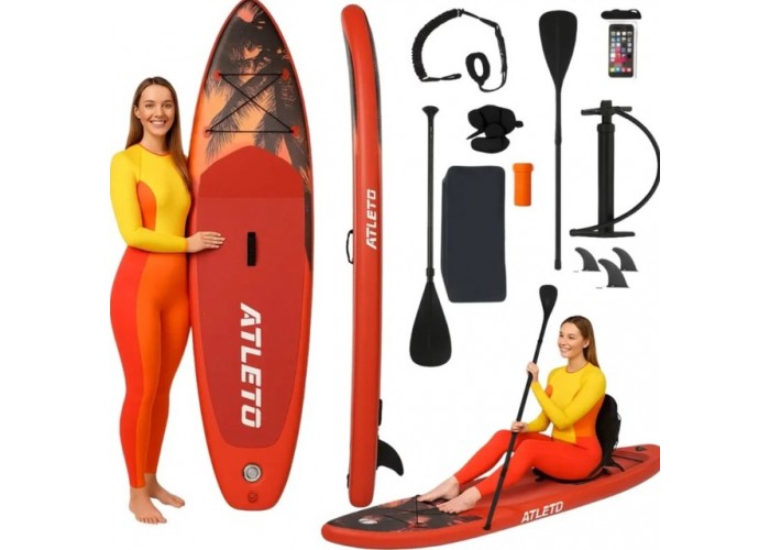 SUP-дошка надувна для плавання Atleto 350 см Miame + сидіння