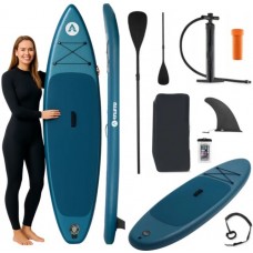 SUP-дошка надувна для плавання Atleto 350 см лагуна + сидіння