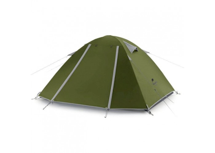 Намет двомісний Naturehike P-Series NH18Z022-P, 210T/65D, темний хакі