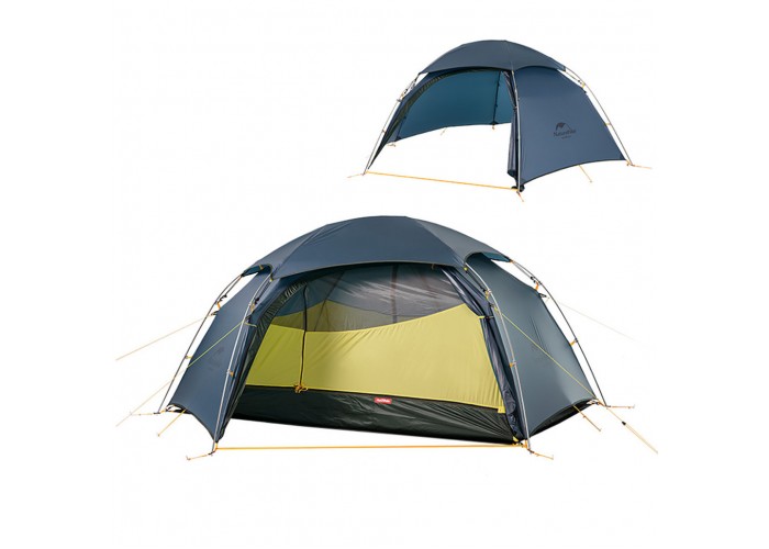 Намет двомісний зі сферичним куполом Naturehike Cloud Peak 2 NH19K240-Y, 15D, темно-синій
