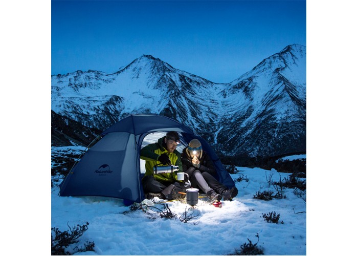Намет двомісний зі сферичним куполом Naturehike Cloud Peak 2 NH19K240-Y, 15D, темно-синій