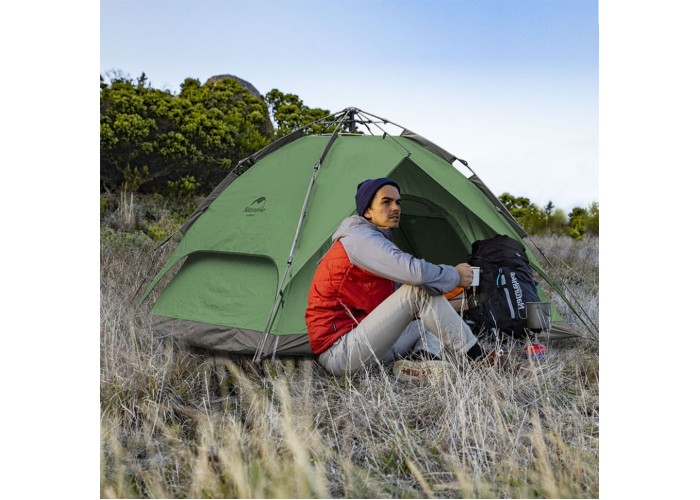 Намет чотиримісний автоматичний Naturehike NH21ZP008, темно-зелений