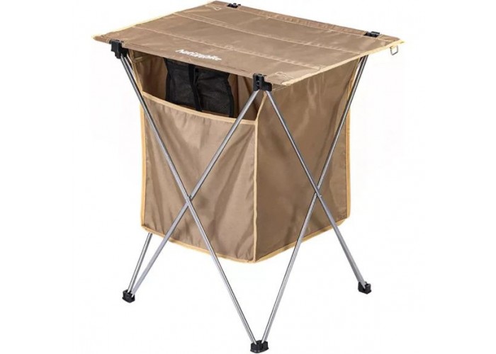 Стіл розкладний з коробкою для зберігання Naturehike NH19JJ084, 1680D Oxford / алюміній, пісочний